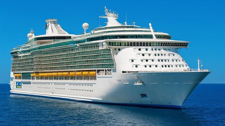 Independence of the Seas cruise ship at sea