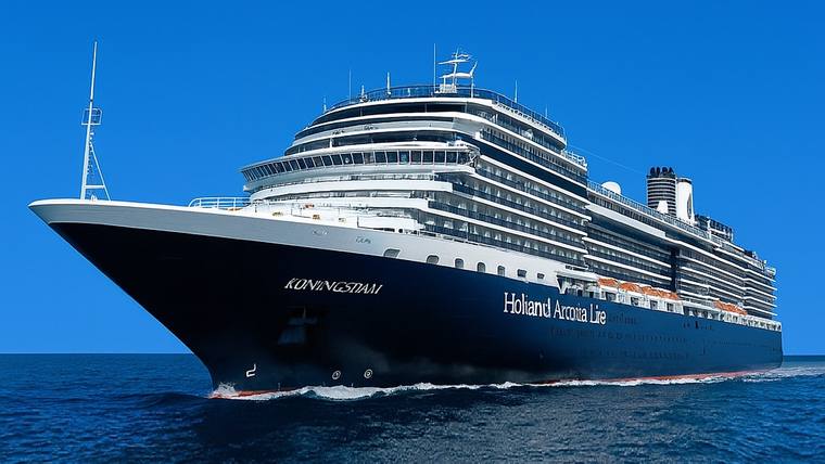 MS Koningsdam cruise ship at sea