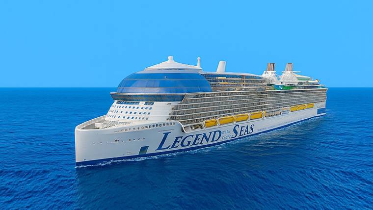 Legend of the Seas cruise ship at sea