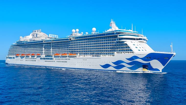 Majestic Princess cruise ship at sea