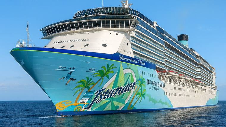 Margaritaville Islander cruise ship at sea