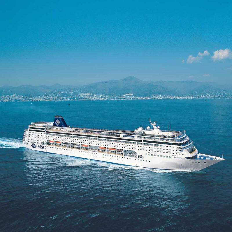 MSC Armonia Size Infographic