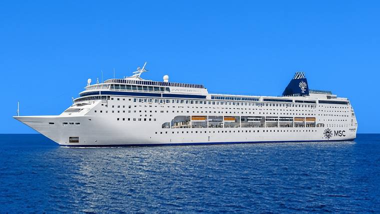 MSC Armonia cruise ship at sea