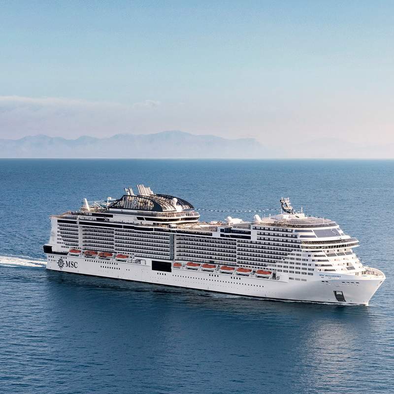 MSC Bellissima Size Infographic