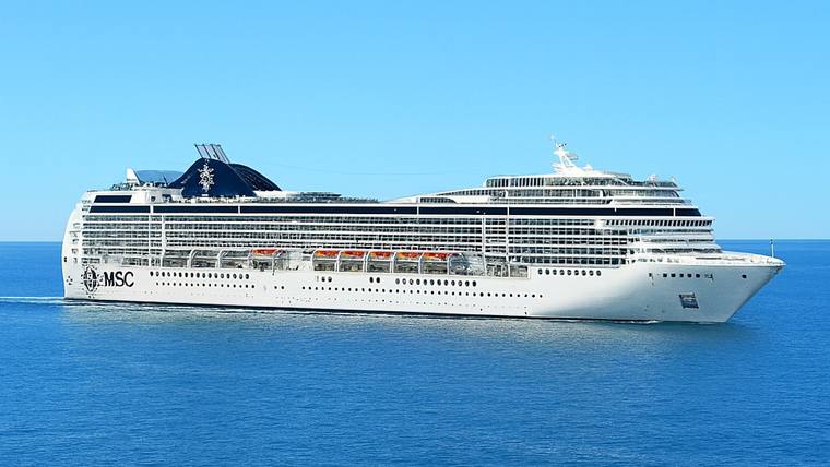 MSC Magnifica cruise ship at sea