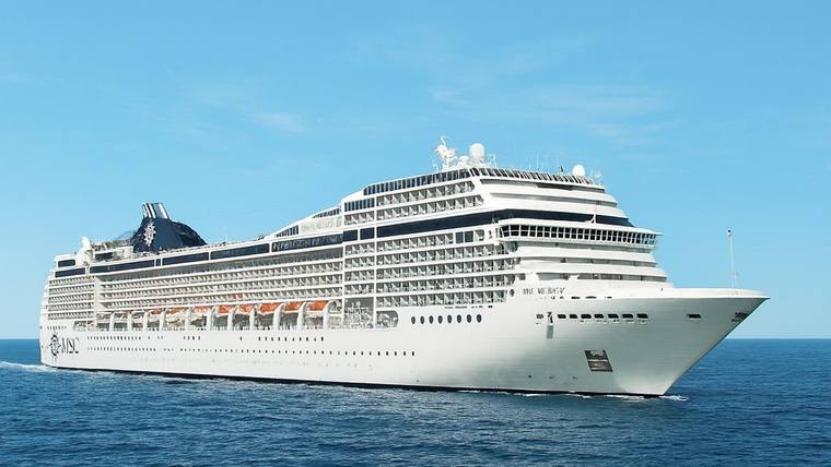MSC Musica cruise ship at sea
