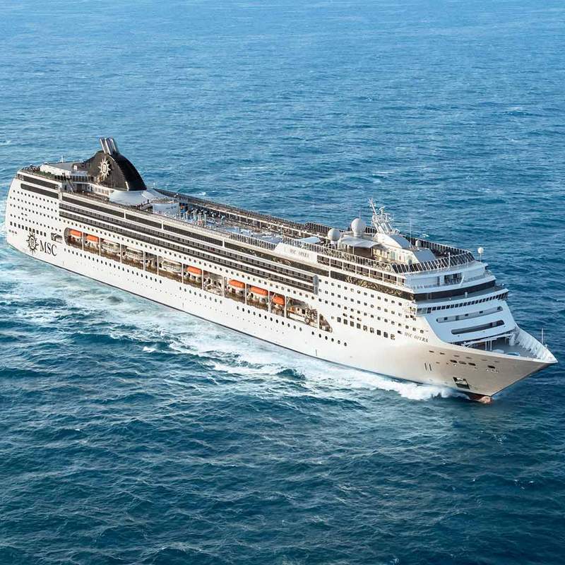 MSC Opera Size Infographic