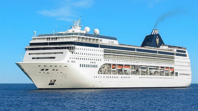 MSC Opera cruise ship at sea