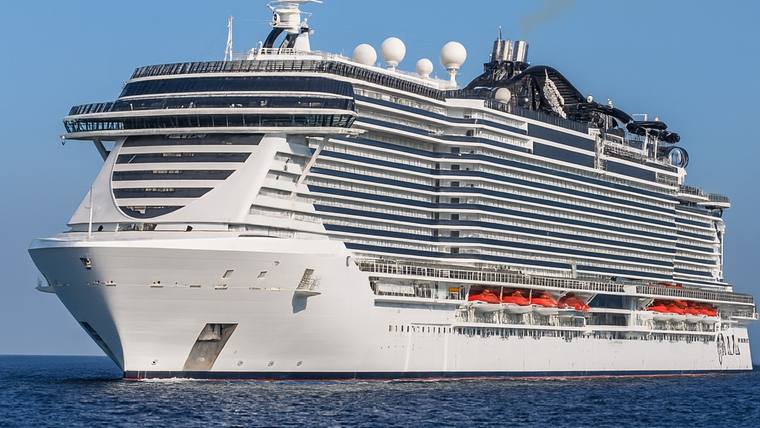 MSC Seaview cruise ship at sea