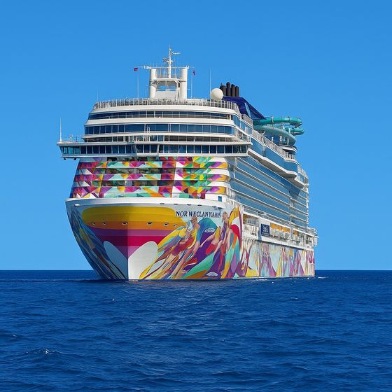 Norwegian Aqua at sea