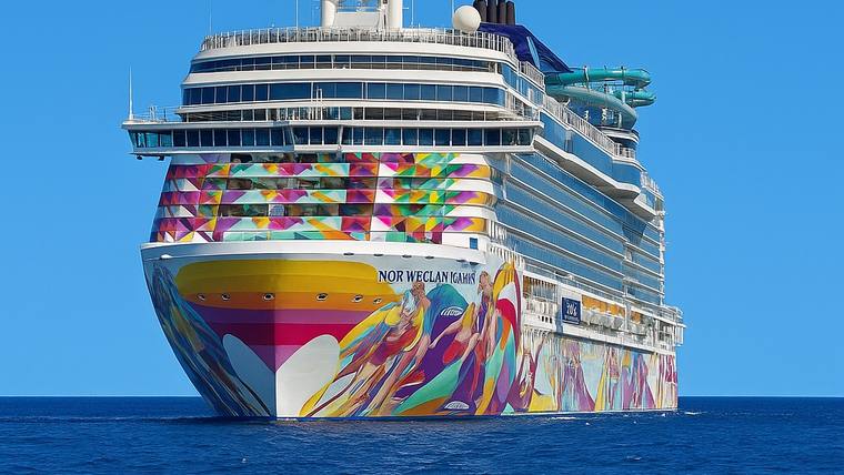 Norwegian Aqua cruise ship at sea