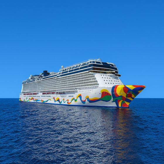 Norwegian Encore at sea