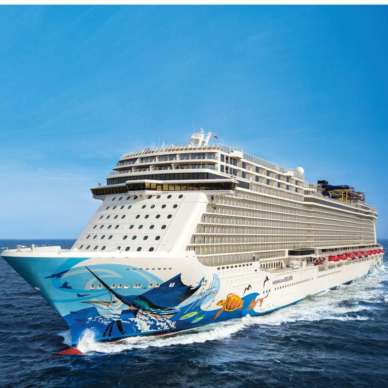 Norwegian Escape Size Infographic