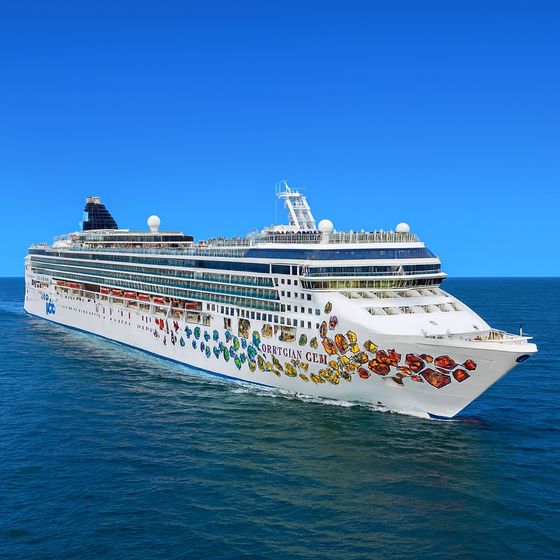 Norwegian Gem at sea