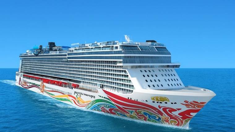 Norwegian Joy cruise ship at sea