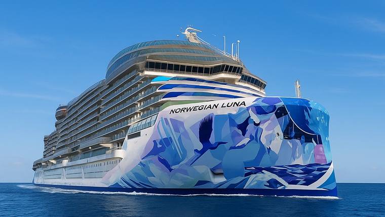 Norwegian Luna cruise ship at sea
