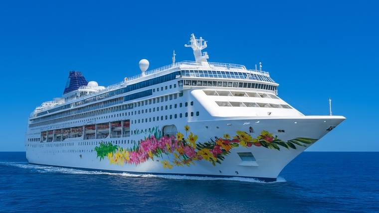 Norwegian Sky cruise ship at sea