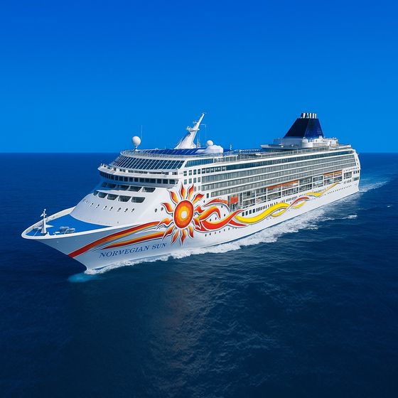Norwegian Sun at sea