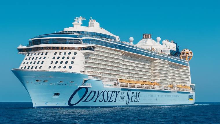 Odyssey of the Seas cruise ship at sea