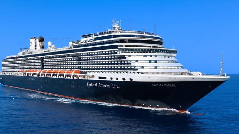 MS Oosterdam cruise ship at sea