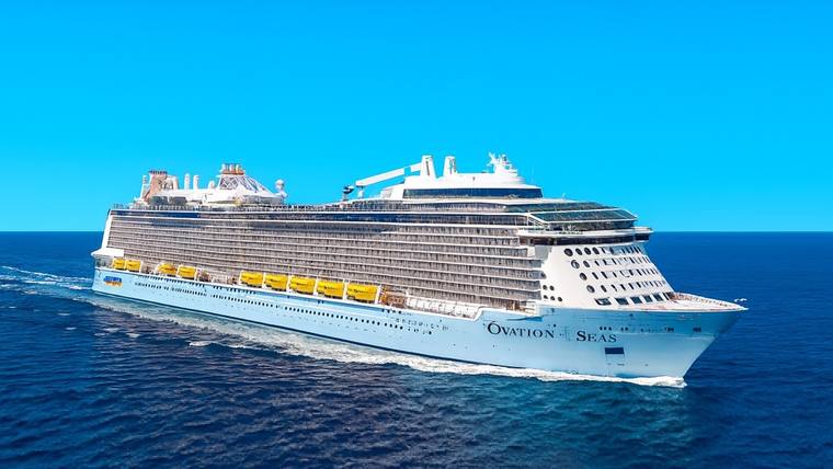 Ovation of the Seas cruise ship at sea