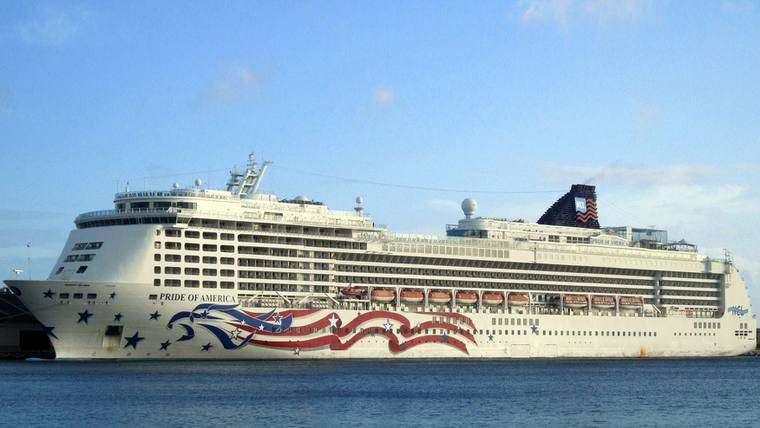 Pride of America cruise ship at sea