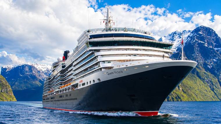 Queen Victoria cruise ship at sea