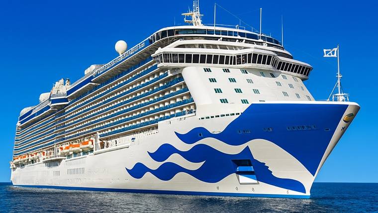 Regal Princess cruise ship at sea