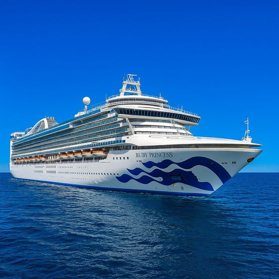 Ruby Princess at sea