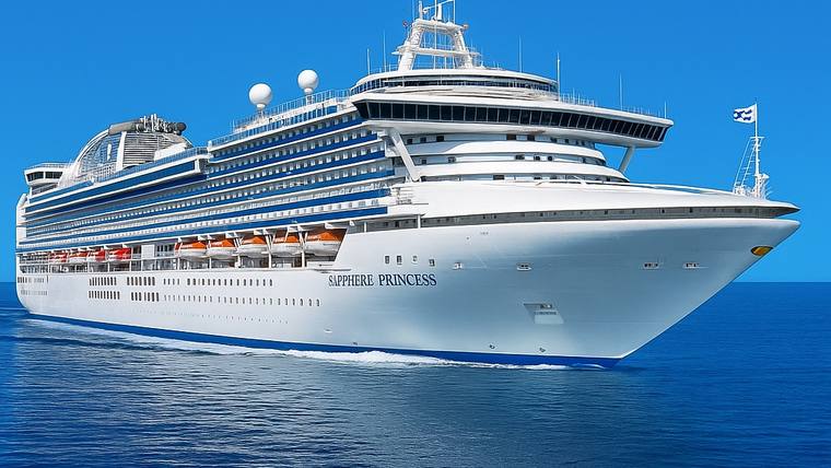 Sapphire Princess cruise ship at sea