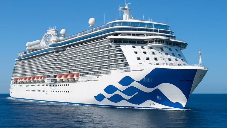 Sky Princess cruise ship at sea