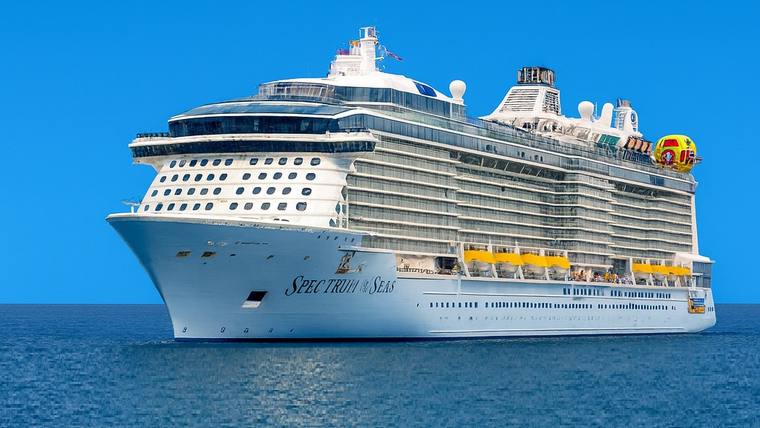 Spectrum of the Seas cruise ship at sea