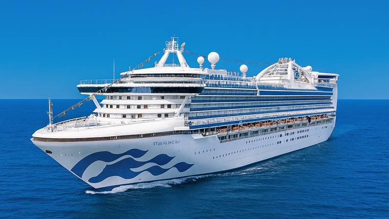 Star Princess cruise ship at sea