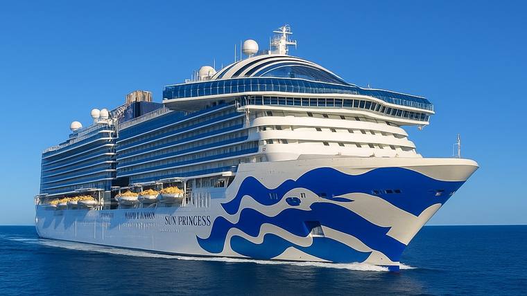 Sun Princess cruise ship at sea