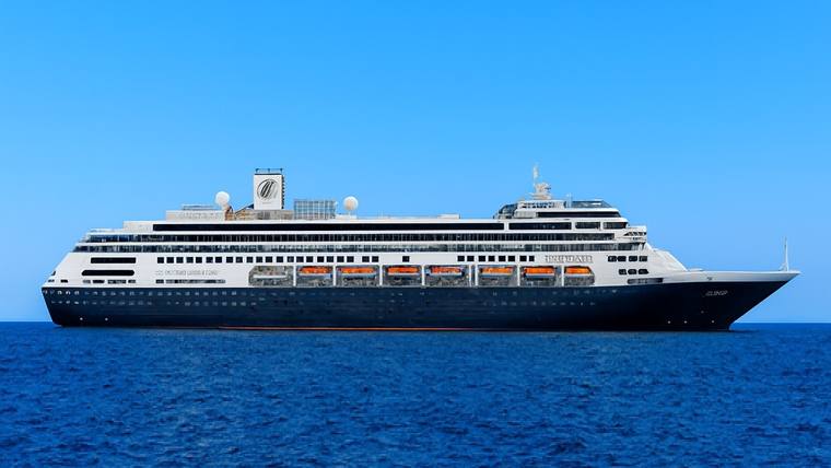MS Zaandam cruise ship at sea