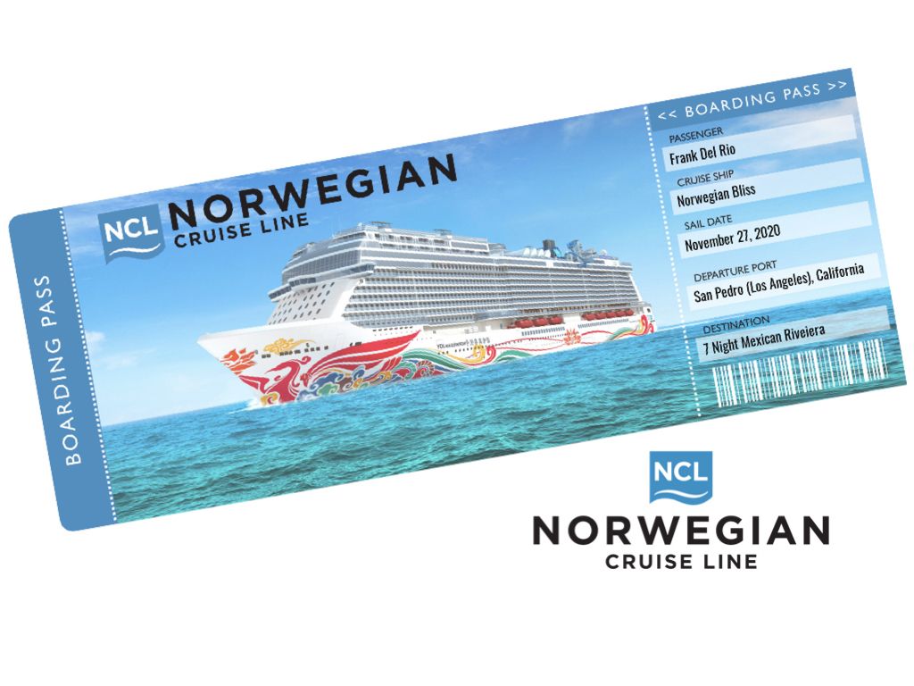 Norwegian Cruise Line Ticket Sample