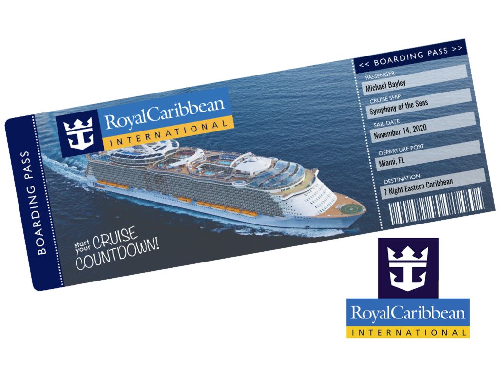 Royal Caribbean Ticket Sample