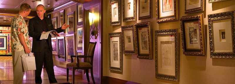 Art Gallery on the Carnival Tropicale