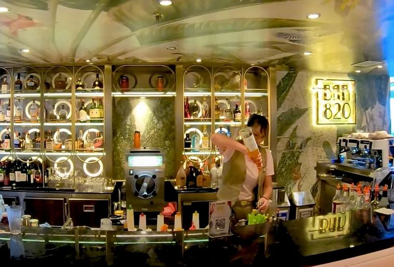 Bar 820 on the Carnival Tropicale