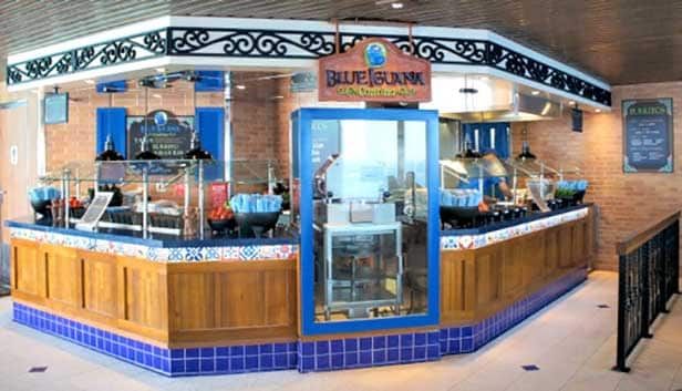 Burrito Bar on the Carnival Glory