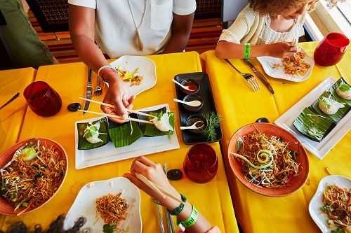 Chopsticks on the Carnival Luminosa