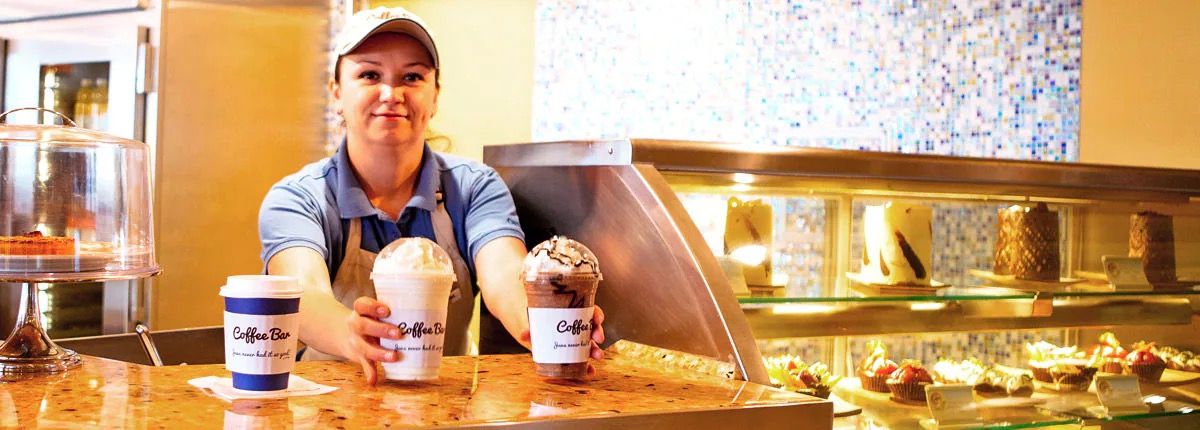 Coffee Bar on the Carnival Breeze
