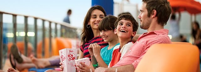 Dive-In Movies on the Carnival Liberty