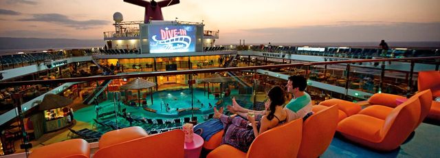 Dive-In Movies on the Carnival Liberty