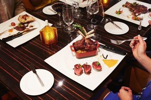 Emerald Room Steakhouse on the Carnival Glory