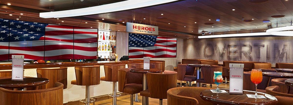 Heroes Tribute Bar & Lounge on the Carnival Venezia