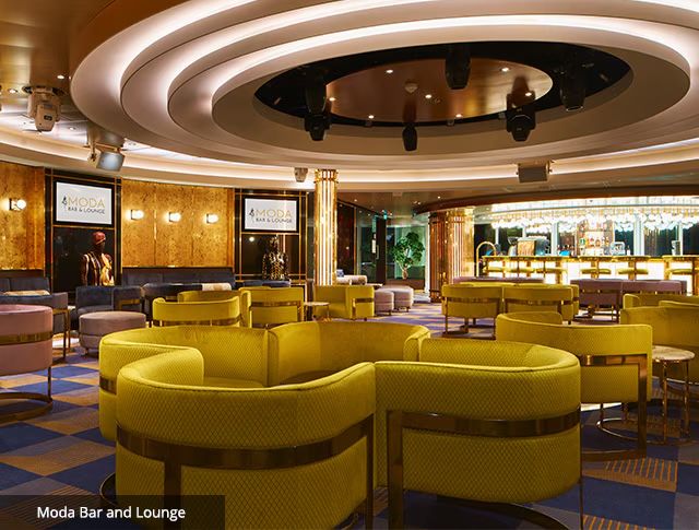 Moda Bar and Lounge on the Carnival Firenze