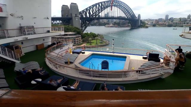 Oasis Pool on the Carnival Encounter