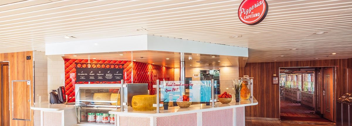 Pizzeria del Capitano on the Carnival Spirit