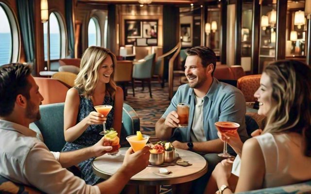 Queen Mary Aft Lounge on the Carnival Paradise